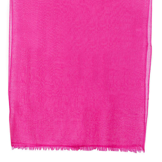 Magenta pink merino scarf by Kashmir Loom