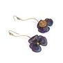 Pansy mesh drop earrings by Sarah Cavender