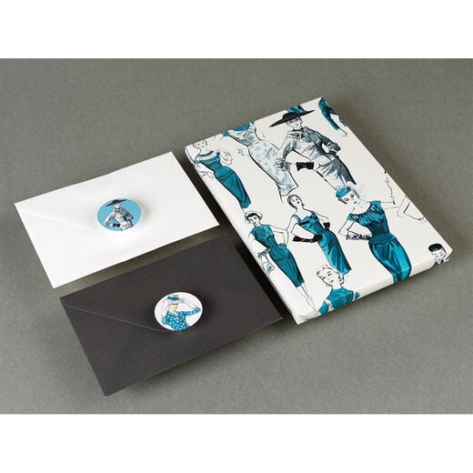 Vintage fashion sticker book