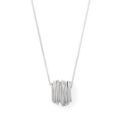 Silver wire wrapped Neptune necklace by Black & Sigi