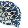 Navy ikat headband by Emin and Paul