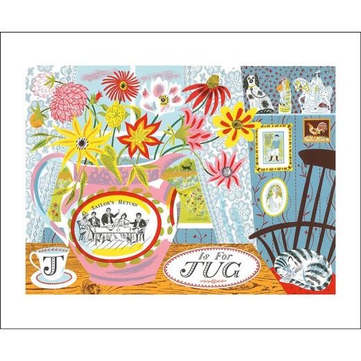 J is for Jug greeting card by Emily Sutton