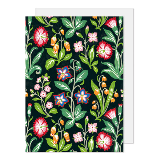Garden textile greeting card