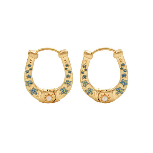 Horseshoe hoop earrings by Fable England