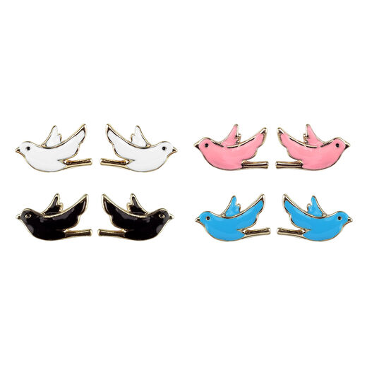 Bird stud earrings - assorted
