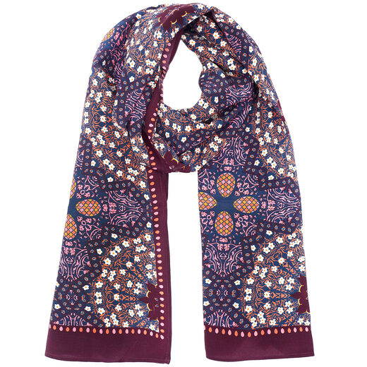 Imperial kaleidoscope silk scarf