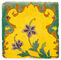 Mughal tile with arabesque form and flowers