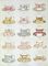 Cups and saucers, group of 15