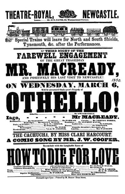 Othello! at the Newcastle Theatre-Royal