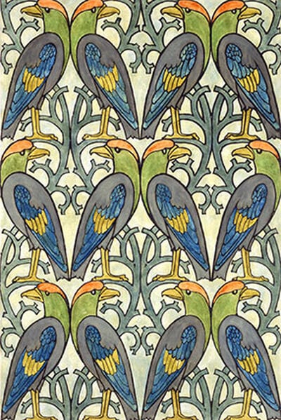 Wallpaper design with eagles