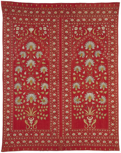 Embroidered wall hanging