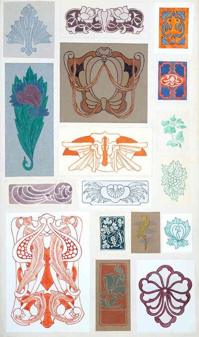 Art Nouveau designs for interiors