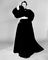 Anne Gunning modelling a velveteen evening coat