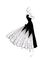 Carol's short evening dress