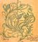 Tulips with a Snake textile design