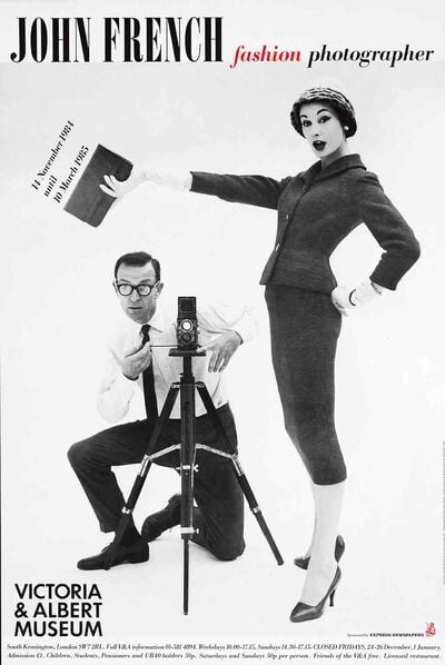 John French Fashion Photographer exhibition poster