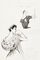 Jean Desses evening dress and day dress, fashion illustration