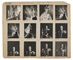 Contact print of Queen Elizabeth II and Prince Philip on her Coronation day