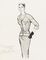 Balenciaga suit, fashion illustration
