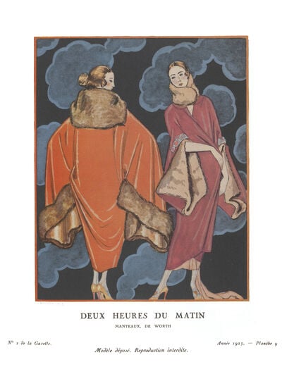 Deux Heures du Matin, fashion plate