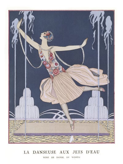 La Danseuse Aux Jets D'Eau, fashion plate