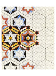 Design for tiles with stars in hexagons