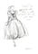 Dior's Justine gown, fashion illustration