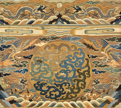 Table frontal with medallion, dragons, phoenixes and qilins