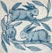 Rabbits running along a branch