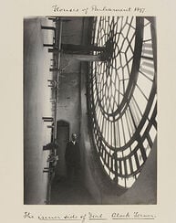 The inner side of dial, Clock Tower, Houses of Parliament