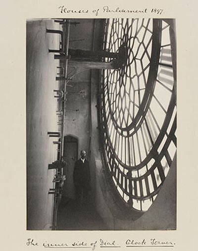 The inner side of dial, Clock Tower, Houses of Parliament