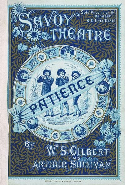 Programme cover for Gilbert and Sullivan's Patience