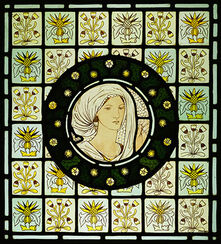 Stained glass panel - Penelope