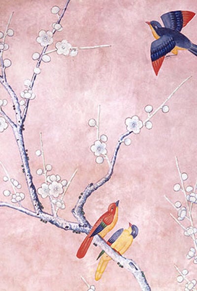 Wallpaper with cherry blossom flowers
