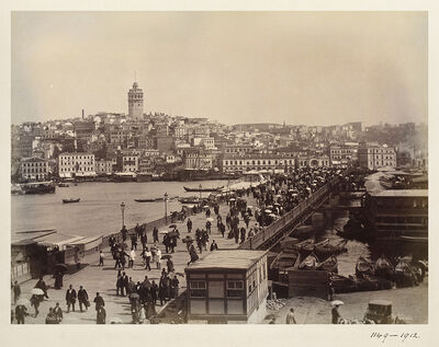 Iron bridge across the Golden Horn, Constantinople​