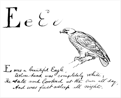 E was a beautiful Eagle