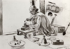 A bidri engraver