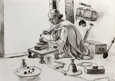 A bidri engraver