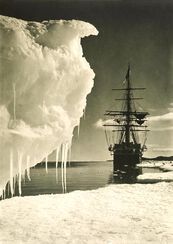 The Terra Nova next to the Icefoot