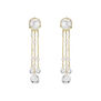 Pearl and moonstone chandelier earrings by Mounir