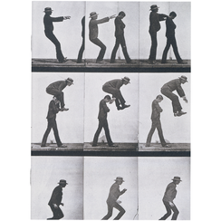 Eadweard Muybridge Leapfrog A5 plain notebook