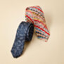 Red marbled tie