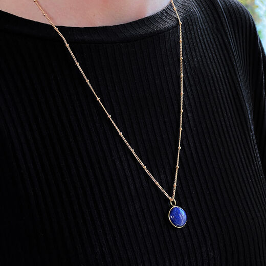 Lapis lazuli necklace by Mirabelle