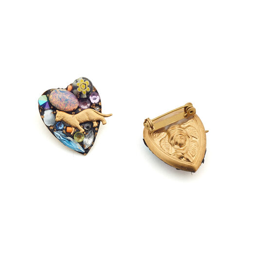 Heart brooch by Annie Sherburne - assorted
