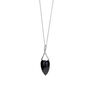 Black onyx acorn pendant necklace by Mounir