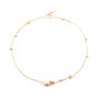 Petite cotton pearl necklace by Anq