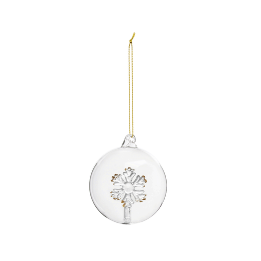 Snowflake glass bauble