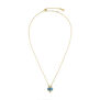 Blue evil eye necklace by Ottoman Hands