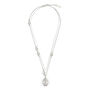 Pearls and zirconia pendant necklace by SWEETLIMEJUICE