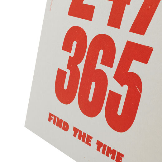 247/365 print by A Two Pipe Problem Letterpress